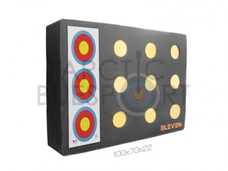 Eleven Plus Target 70 x 100 x 20cm + 12x 9.5cm